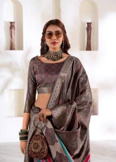 Rajpath violet silk surat textile market sarees  - wholesale export